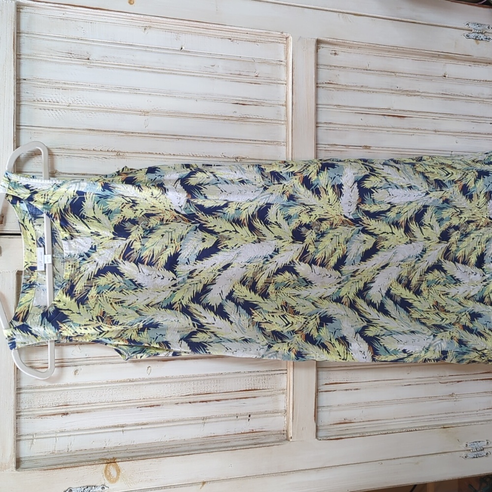 J. Jill, Love linen floral sleeveless dress. Size small